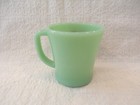 Fire-king Jadite Mobil Oil Pegasus Geerlings Bros Mich  Advertising Coffee Mug