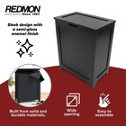 Redmon Contemporary Wooden Clothes Hamper For Bedroom And Laundry Room  Espresso