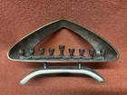Vtg Israel Brass Mcm Atomic Hanukkah Chanukah Menorah Judaica