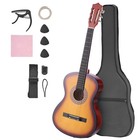Classical Guitar 38 Inch Acoustic Nylon Strings Starter Set With Gig Bag Tuner