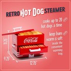 Coca Cola Hot Dog Steamer Cooker Warmer Bun Grill Red 24 Dogs 600w Countertop