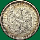 1875-s Twenty Cent Piece Choice Almost Uncirculated Au  Coin  44059
