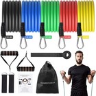    resistance Bands Set For Men   Women     5 Stackable Exercise Bands  10-30 Lbs 