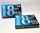 Maxell 8mm Gx-mp High Quality 120 Camcorder Video Cassette Two Sealed Tapes