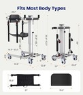 Electric Patient Lift  Transfer Chair Lift Aid For Disabled  Portable -80  New