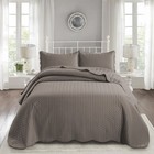 Quilted Bedspread With Pillow Sham Reversible Soft Bedding Set Twin Queen King