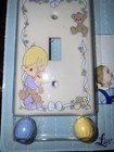 New Precious Moments Light Switch Cover W Pull Strings   Luv N  Care-baby Boy