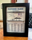 Fletcher Class Destroyer Memorial Display Box  Ww2  5 75  X 7 75   Black
