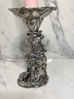 Vtg 1989 Arthur Court Aluminum Alloy Pillar Candlestick Holder Bunny Rabbit 6 25