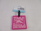 Tommy Bahama Luggage Tags Set 3 Pink 4 X4 Jumbo Suitcase Cruising Relax Logo New