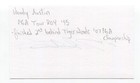 Woody Austin Signed 3x5 Index Card Autographed Pga Golf Golfer
