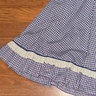 Vtg  Handmade Gingham Circle Dress Square Dance Rockabilly Prairie Swing Western
