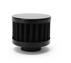 Small Breather Filter 25mm Neck Size  oil Crankcase Air  50mm Diameter Black