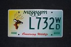 Mississippi Deer License Plate - Nice Quality