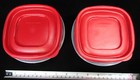 Lot Of 2 Rubbermaid 7j57 2 Cup 473ml Food Storage Containers W Red Snap-on Lids