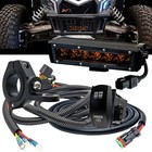 Bumper Mount Amber Led Fog Light Kit Power Busbar Wiring Harness For Can-am X3