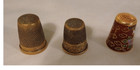 Vintage Brass And Cloisonne Thimbles