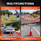 6 Pack-18   Traffic Safety Cones 2 2lb With Reflective Collar  Driveway Parking