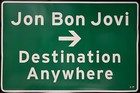 Original 1997 Jon Bon Jovi Destination Anywhere 2 Sided Promo Poster 24  X 36 