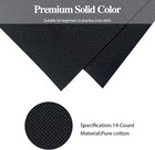 14 Count Black Aida Cloth Cross Stitch Fabric - Extra Large 30x35 Inch  75x90   