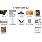 Tieeqe Jersey Frame Display Case Large Lockable  Jersey Shadow Box Black 3pc