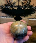  Lions Gate Quartz  Crystal Sphere  Golden Healer Quartz And Pyrite   Rare Find