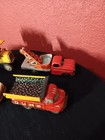 Vintage 1950 s Japan Tin Litho Friction Toys Lot Of 4 Trucks Old Used Sold As-is