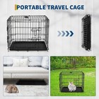24 48 Inch Pet Kennel Cat Rabbit Folding Steel Crate Animal Playpen Wire Metal