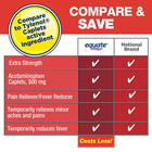 Equate Extra Strength Acetaminophen Pain Reliver Caplets  500 Mg  250 Co  2 Pack
