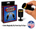 Magic Flying Coins Trick Cups Money Travels Close Up Set Pocket Money Toy Gift