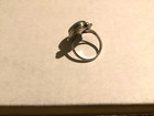 Vintage Southwestern Marked Sterling Silver Turquoise Leaf Ring Approx size 10
