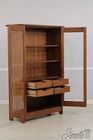 75104  Stickley Mission Oak 2 Glass Door China Cabinet