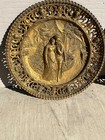 Antique Cast Iron Bronze Patinated Metal Relief Wall Art Baroque