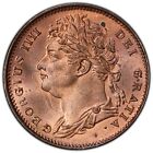 Great Britain  1822 1 Farthing Pcgs Ms64rb        Former Ngc Ms65rb  Two Finer