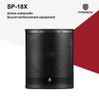 Proreck Sp-18x Active Powered  18 Inch 3000w Pa Dj Subwoofer With Class-d Amp