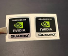 2 Pcs Nvidia Quadro Sticker  Label Decal  Badge 18mm X 18 5mm