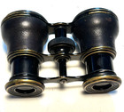 Antique Lemaire Fab T Paris Opera Glasses Binoculars France Works Leather Case