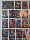 1995 Fleer Marvel Metal Silver Flasher Power Grid Parallel 43 Card Lot Set M nm