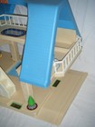 Vintage 1989 Little Tikes Blue Roof Mcm Dollhouse