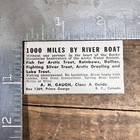 1952 A H  Gaugh Riverboat Fishing Guide Vintage Print Ad Prince George Bc Canada