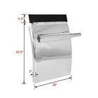 34 x24  Stainless Steel Quarter Fender Kit Pair Universal Truck W  Support Tube