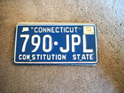 Connecticut Jpl        License Plate Buy All States Here Free Shipping