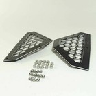 Black Powdercoat Can-am X3 Custom Cnc 6061 Billet Rear Grille Bezels Usa Made 