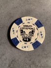 Harley-davidson Poker Chip Denali Alaska Mt  Mckinley Blue   White