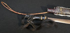 Vintage Indonesia Borneo Tribal Mandau Dayak Fighting Short Sword   Match Sheath