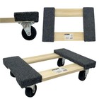 800 Lbs Capacity 18 In Wood Furniture Dolly Heavy Duty Moving Cart Roller