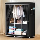 Portable Closet Wardrobe Clothes Rack Storage Shelf Organizer Water-proof Fabric