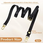 2 Pcs Leather Replacement Adjustable Shoulder Strap For Bag Strap