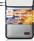 6400  f Fireproof Document Bag  Upgraded Fireproof Money Bag For Cash W  Zipper r