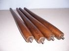 Set Of 4 Vtg Mid Century Mcm Screw On Wood Furniture Taper Table Legs 14  Long